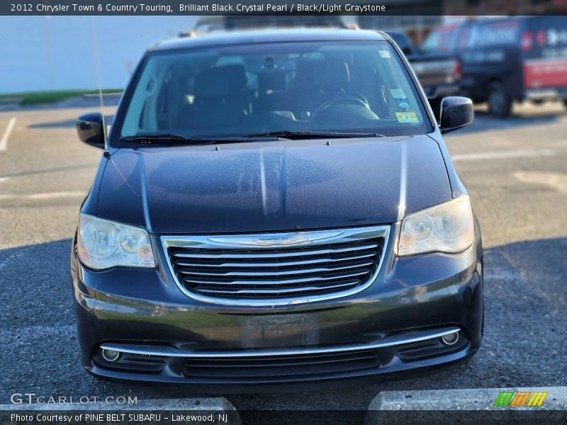 Brilliant Black Crystal Pearl / Black/Light Graystone 2012 Chrysler Town & Country Touring