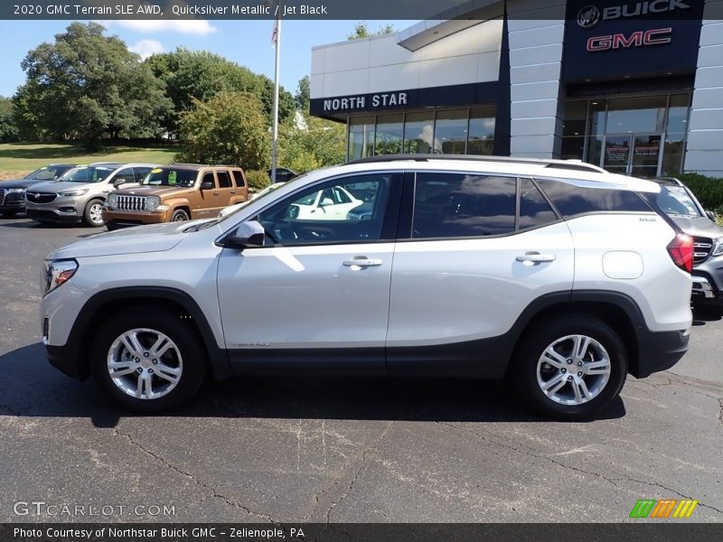 Quicksilver Metallic / Jet Black 2020 GMC Terrain SLE AWD