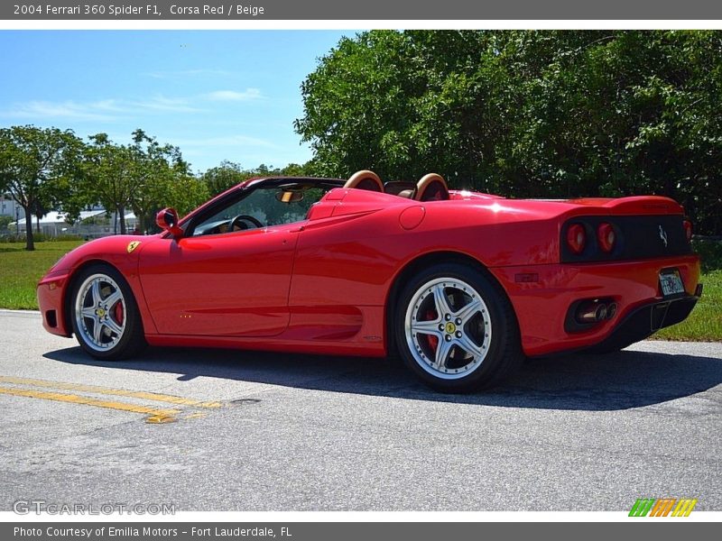 Corsa Red / Beige 2004 Ferrari 360 Spider F1