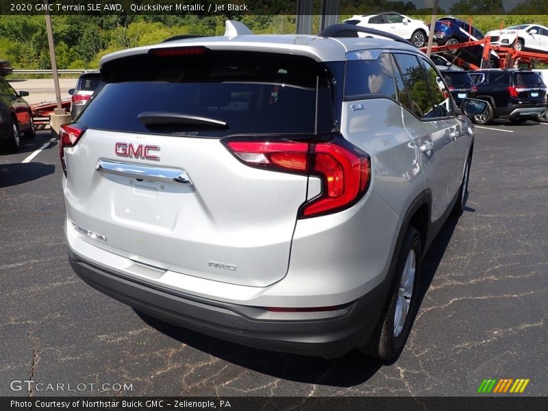 Quicksilver Metallic / Jet Black 2020 GMC Terrain SLE AWD
