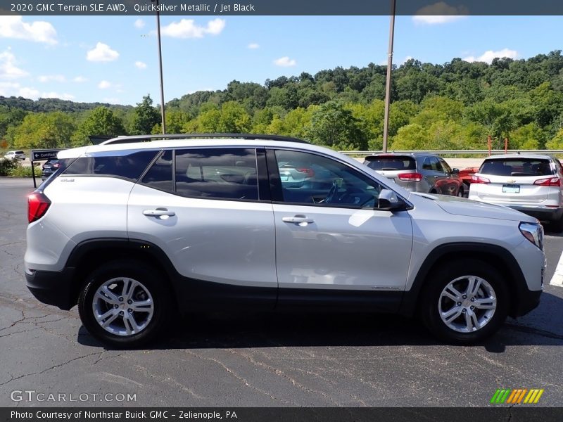 Quicksilver Metallic / Jet Black 2020 GMC Terrain SLE AWD