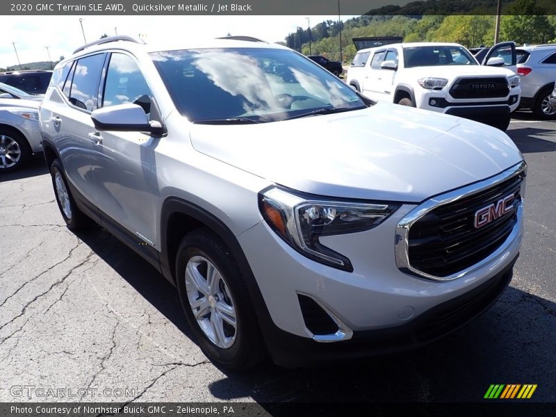 Quicksilver Metallic / Jet Black 2020 GMC Terrain SLE AWD