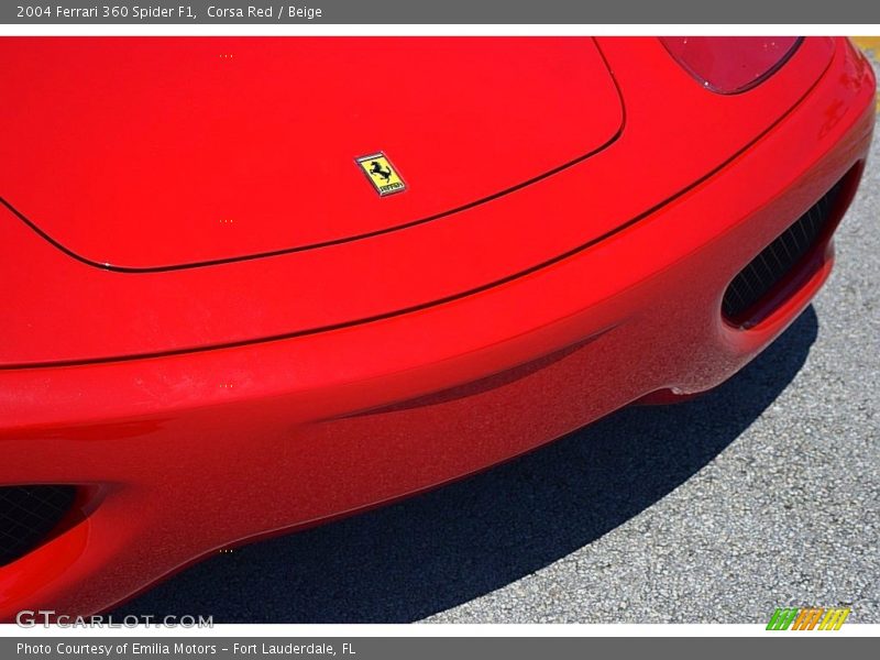 Corsa Red / Beige 2004 Ferrari 360 Spider F1