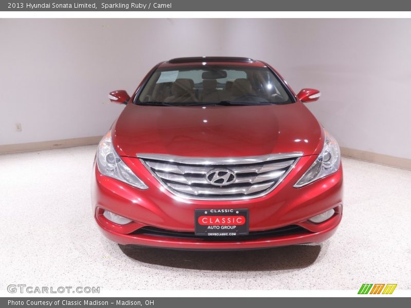 Sparkling Ruby / Camel 2013 Hyundai Sonata Limited