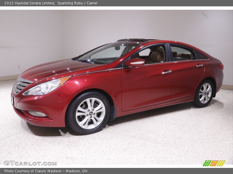 Sparkling Ruby / Camel 2013 Hyundai Sonata Limited