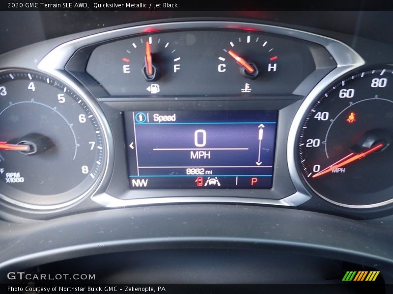 Quicksilver Metallic / Jet Black 2020 GMC Terrain SLE AWD