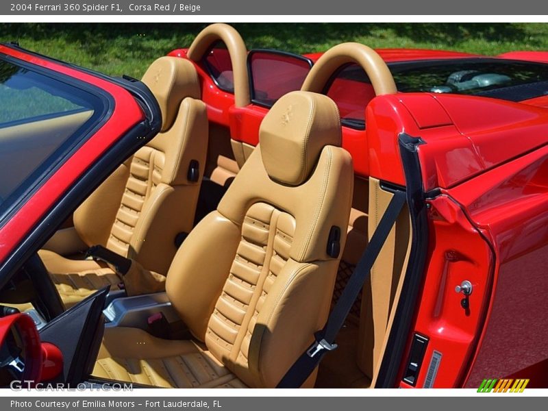 Front Seat of 2004 360 Spider F1