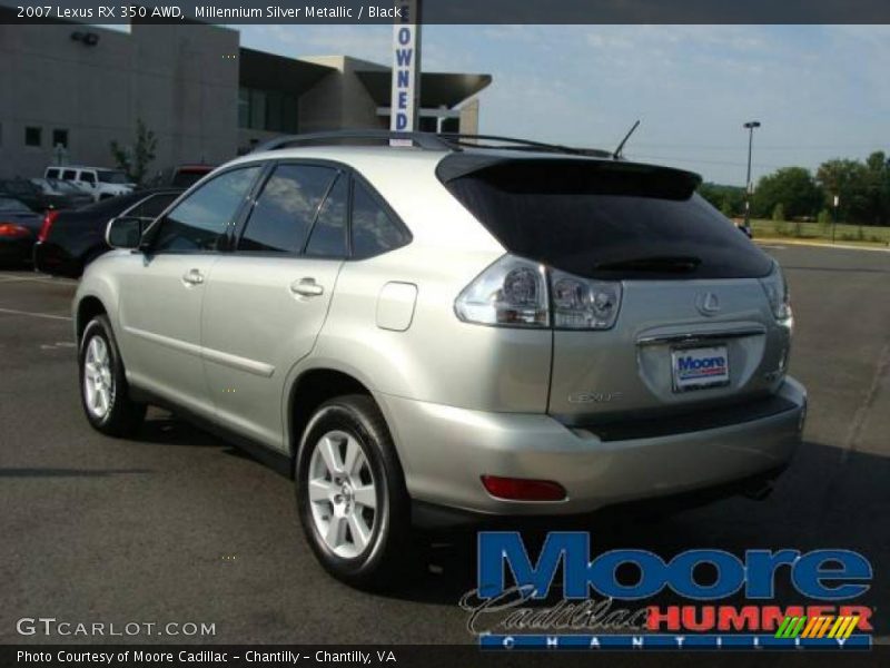 Millennium Silver Metallic / Black 2007 Lexus RX 350 AWD