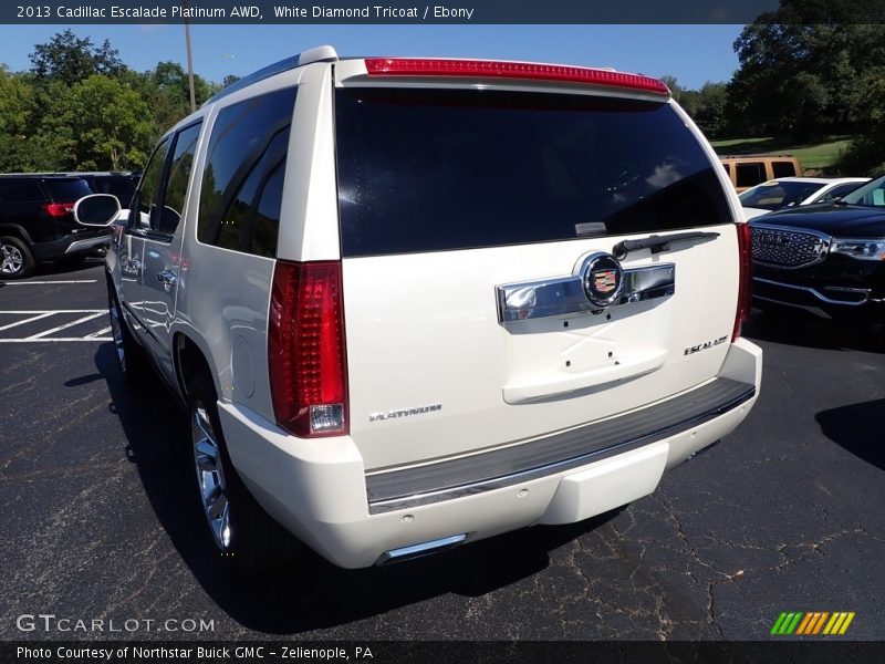 White Diamond Tricoat / Ebony 2013 Cadillac Escalade Platinum AWD