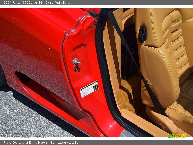 Corsa Red / Beige 2004 Ferrari 360 Spider F1