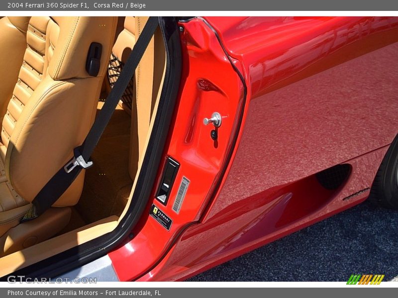 Corsa Red / Beige 2004 Ferrari 360 Spider F1