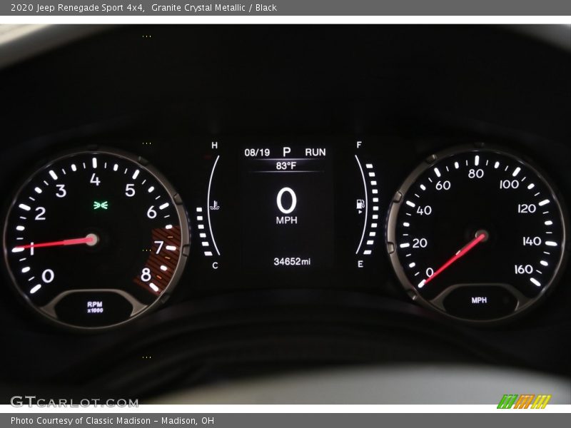 Granite Crystal Metallic / Black 2020 Jeep Renegade Sport 4x4