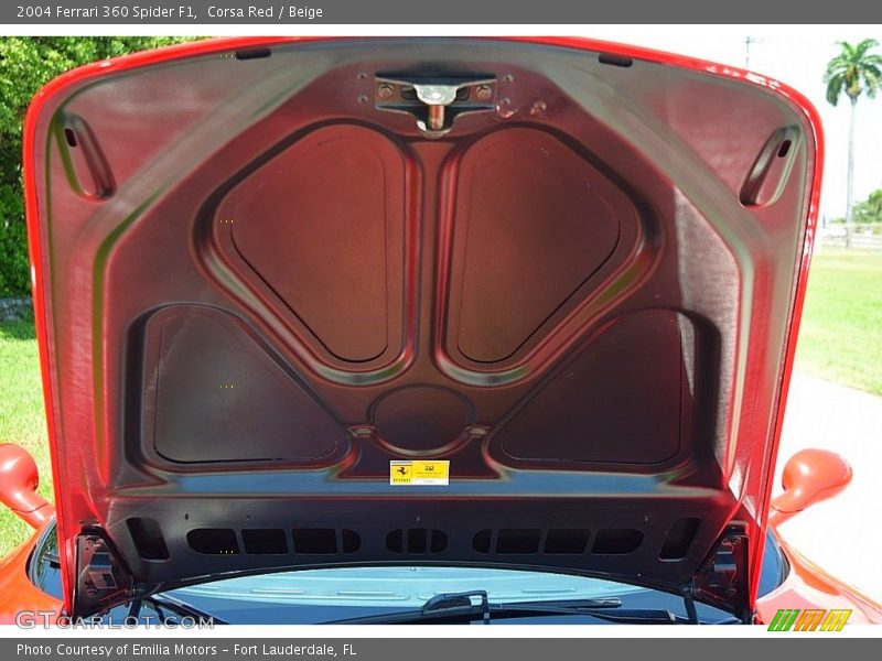 Corsa Red / Beige 2004 Ferrari 360 Spider F1