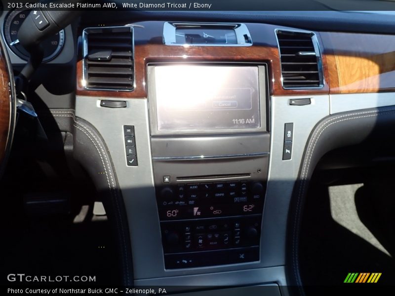 White Diamond Tricoat / Ebony 2013 Cadillac Escalade Platinum AWD