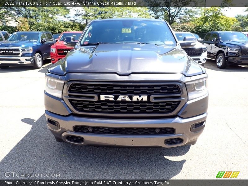 Granite Crystal Metallic / Black 2022 Ram 1500 Big Horn Quad Cab 4x4