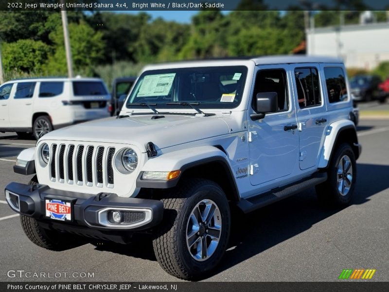 Bright White / Black/Dark Saddle 2022 Jeep Wrangler Unlimited Sahara 4x4