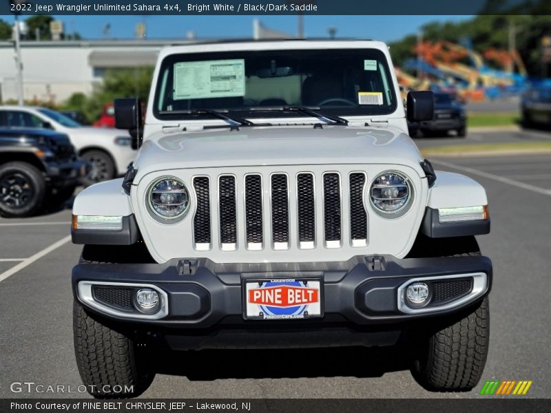 Bright White / Black/Dark Saddle 2022 Jeep Wrangler Unlimited Sahara 4x4