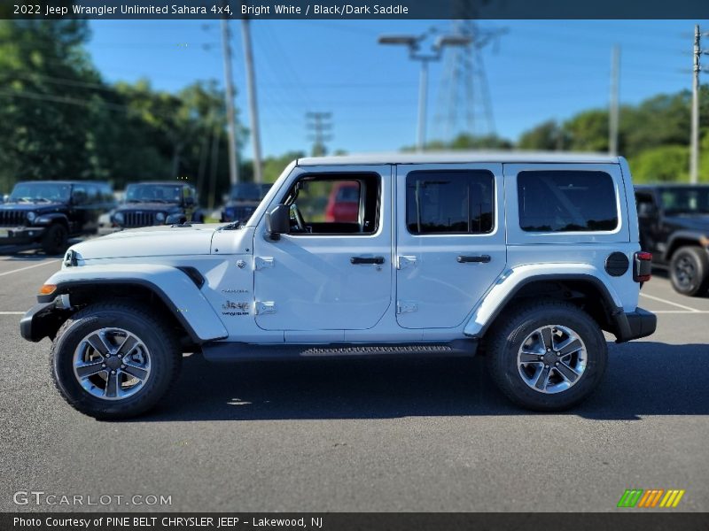 Bright White / Black/Dark Saddle 2022 Jeep Wrangler Unlimited Sahara 4x4