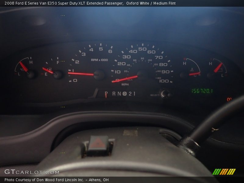  2008 E Series Van E350 Super Duty XLT Extended Passenger E350 Super Duty XLT Extended Passenger Gauges