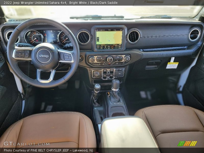 Bright White / Black/Dark Saddle 2022 Jeep Wrangler Unlimited Sahara 4x4