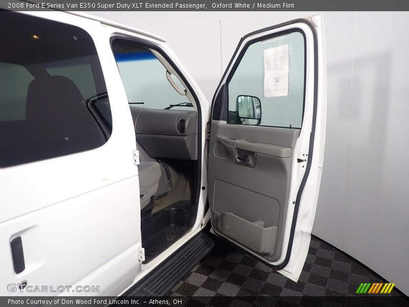 Oxford White / Medium Flint 2008 Ford E Series Van E350 Super Duty XLT Extended Passenger