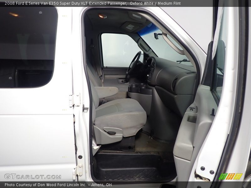 Oxford White / Medium Flint 2008 Ford E Series Van E350 Super Duty XLT Extended Passenger