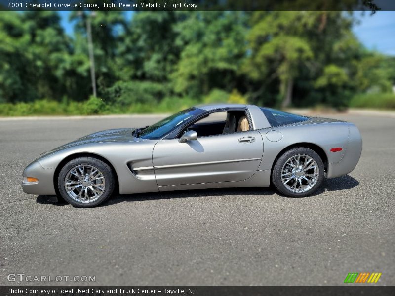 Light Pewter Metallic / Light Gray 2001 Chevrolet Corvette Coupe