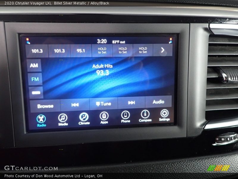 Billet Silver Metallic / Alloy/Black 2020 Chrysler Voyager LXi