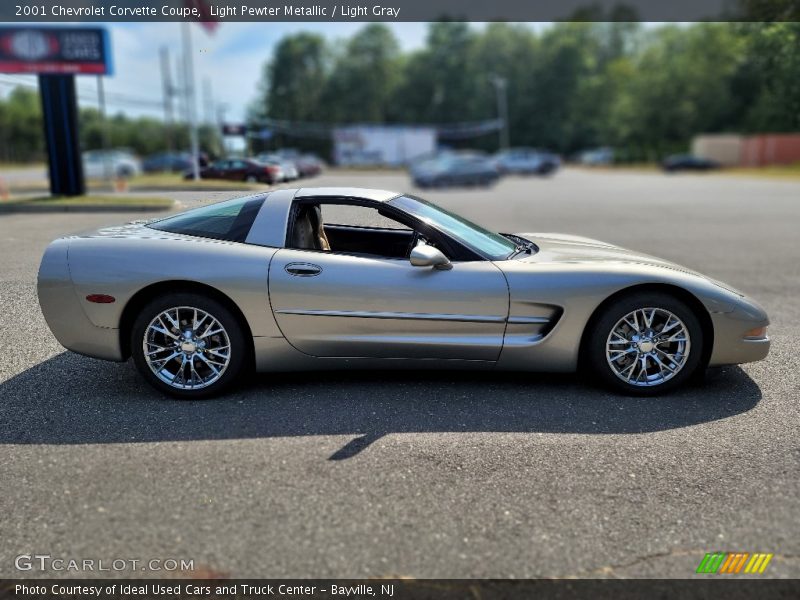 Light Pewter Metallic / Light Gray 2001 Chevrolet Corvette Coupe