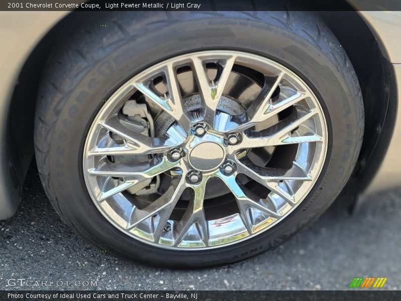 Light Pewter Metallic / Light Gray 2001 Chevrolet Corvette Coupe