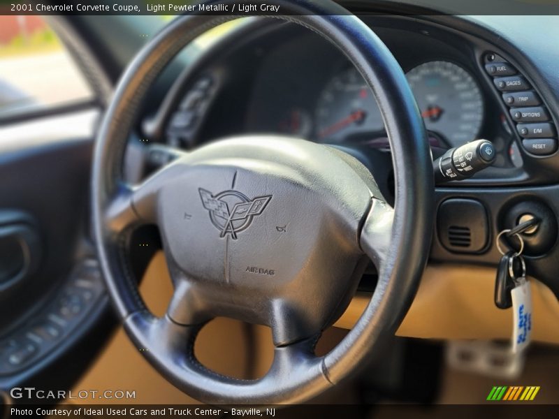 Light Pewter Metallic / Light Gray 2001 Chevrolet Corvette Coupe