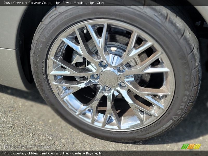 Light Pewter Metallic / Light Gray 2001 Chevrolet Corvette Coupe