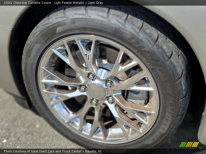 Light Pewter Metallic / Light Gray 2001 Chevrolet Corvette Coupe