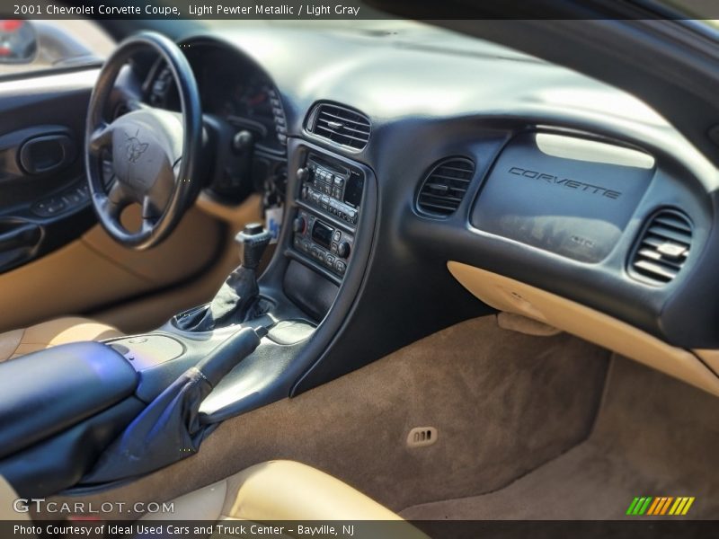 Light Pewter Metallic / Light Gray 2001 Chevrolet Corvette Coupe