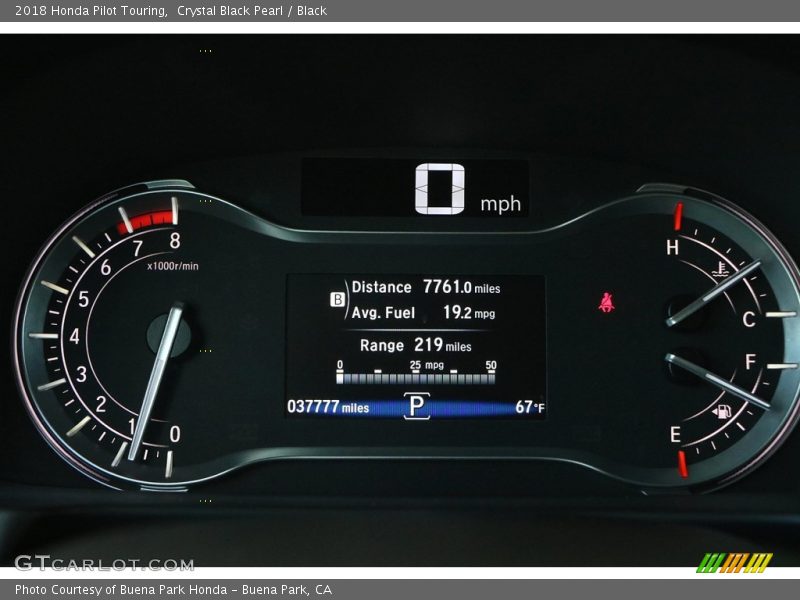  2018 Pilot Touring Touring Gauges
