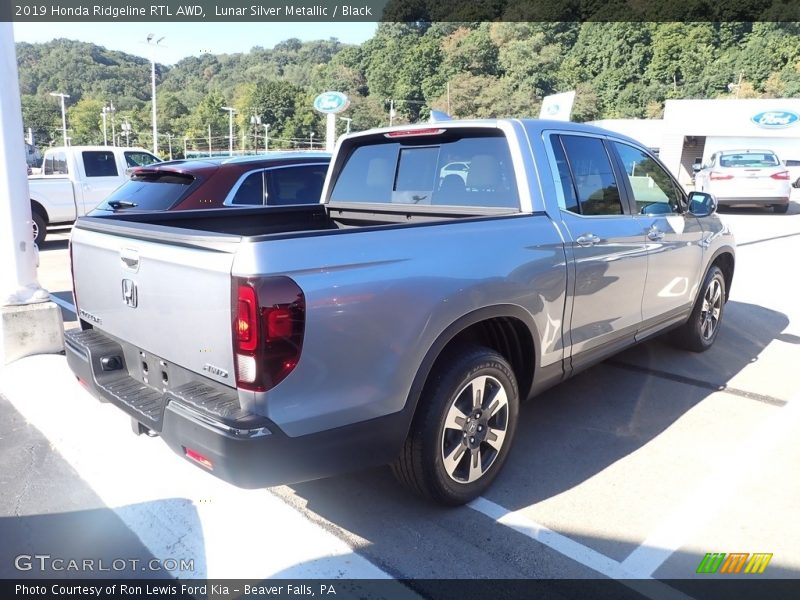Lunar Silver Metallic / Black 2019 Honda Ridgeline RTL AWD