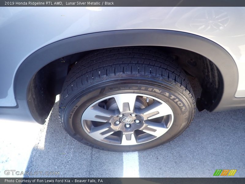 Lunar Silver Metallic / Black 2019 Honda Ridgeline RTL AWD