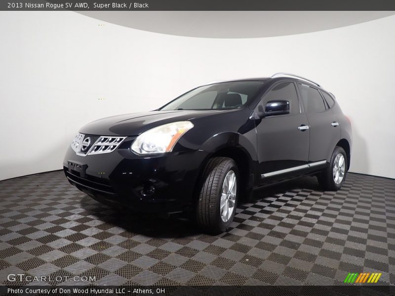 Super Black / Black 2013 Nissan Rogue SV AWD