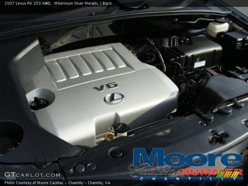 Millennium Silver Metallic / Black 2007 Lexus RX 350 AWD