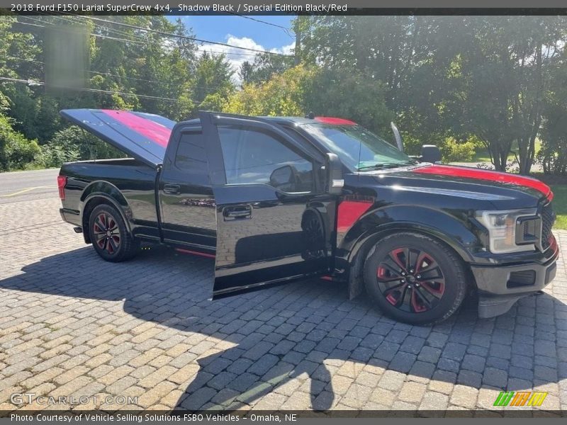 Shadow Black / Special Edition Black/Red 2018 Ford F150 Lariat SuperCrew 4x4