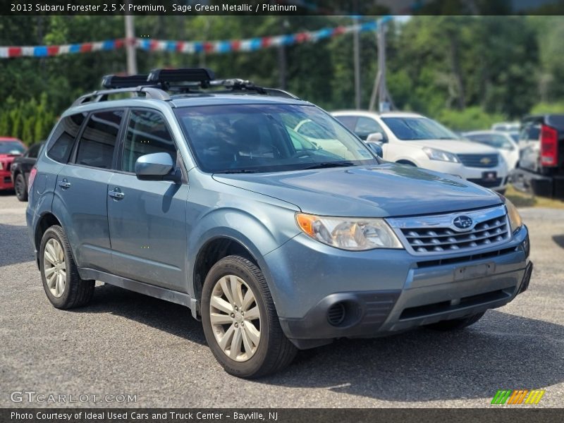 Sage Green Metallic / Platinum 2013 Subaru Forester 2.5 X Premium