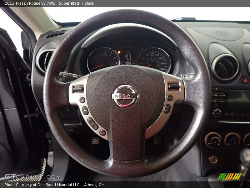 Super Black / Black 2013 Nissan Rogue SV AWD