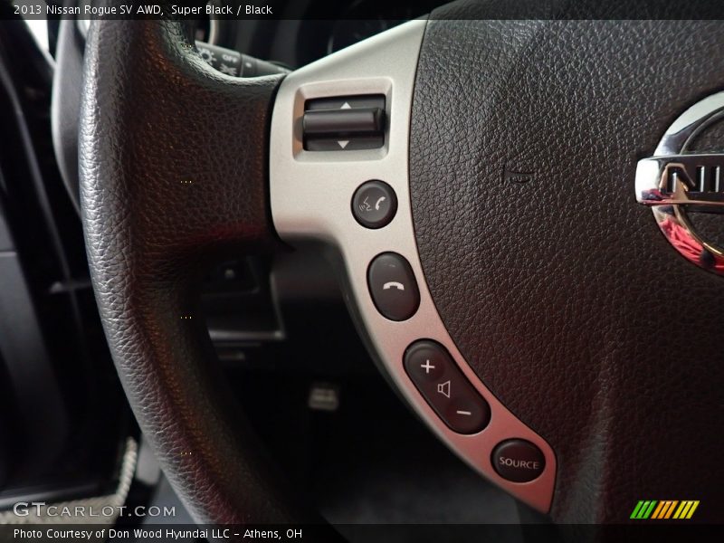 Super Black / Black 2013 Nissan Rogue SV AWD