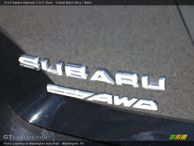 Crystal Black Silica / Black 2019 Subaru Impreza 2.0i 5-Door