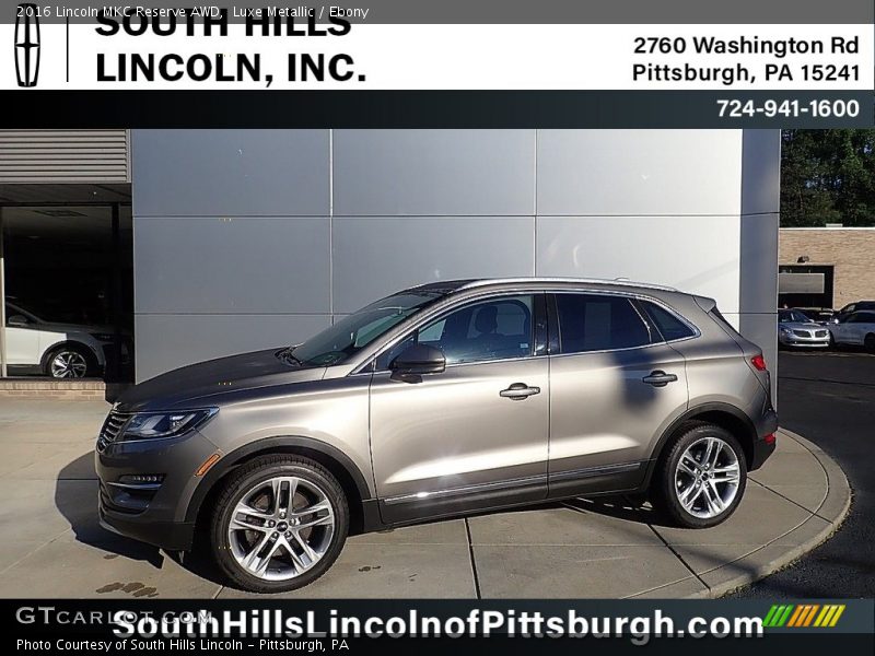 Luxe Metallic / Ebony 2016 Lincoln MKC Reserve AWD