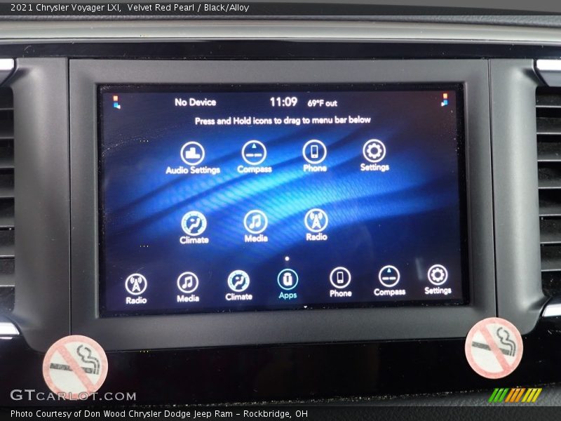 Velvet Red Pearl / Black/Alloy 2021 Chrysler Voyager LXI