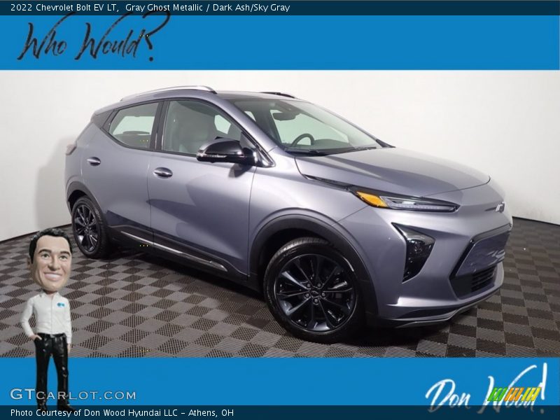 Gray Ghost Metallic / Dark Ash/Sky Gray 2022 Chevrolet Bolt EV LT