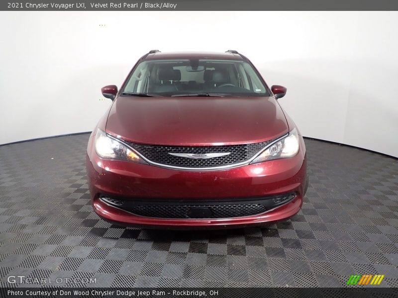 Velvet Red Pearl / Black/Alloy 2021 Chrysler Voyager LXI