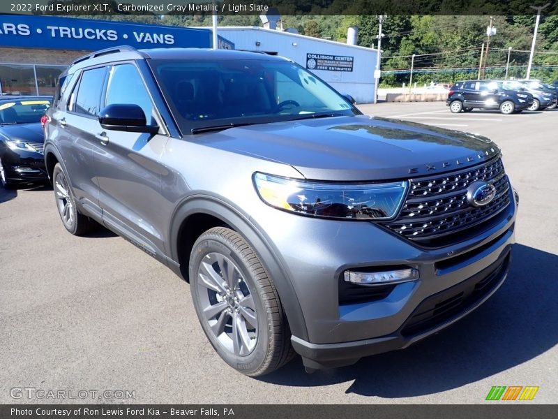 Carbonized Gray Metallic / Light Slate 2022 Ford Explorer XLT