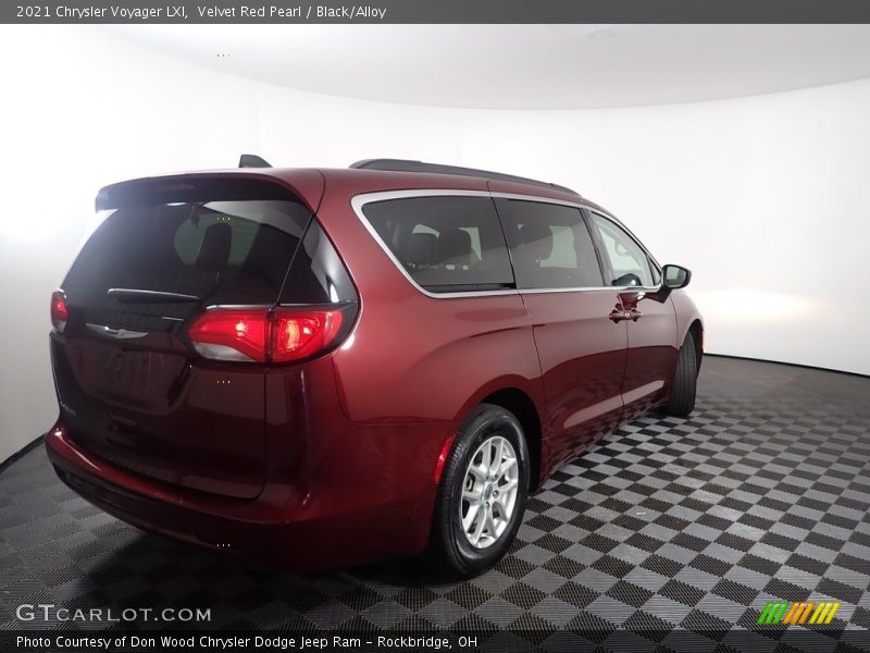 Velvet Red Pearl / Black/Alloy 2021 Chrysler Voyager LXI